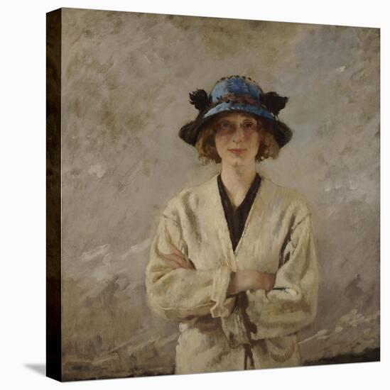 Girl in a Blue Hat, 1912-Sir William Orpen-Premier Image Canvas