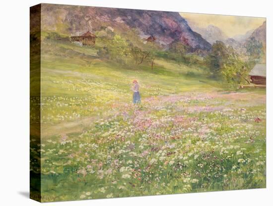 Girl in a Field of Poppies-John MacWhirter-Premier Image Canvas