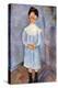 Girl in Blue, 1918-Amedeo Modigliani-Premier Image Canvas