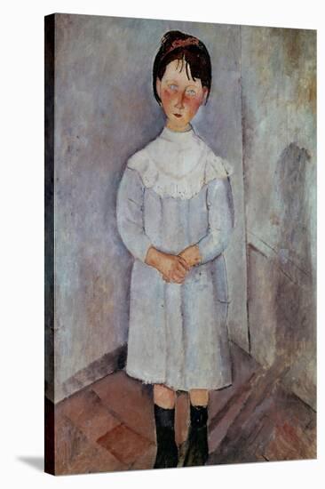 Girl in Blue by Amedeo Modigliani-null-Premier Image Canvas