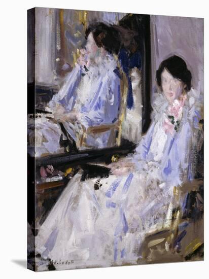 Girl in Blue (Reflections)-Francis Campbell Boileau Cadell-Premier Image Canvas