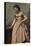 Girl in Pink Dress-Jean-Baptiste-Camille Corot-Premier Image Canvas