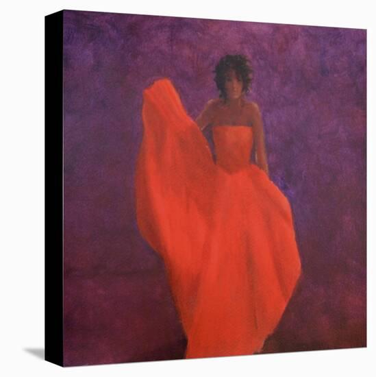 Girl in Red Dress-Lincoln Seligman-Premier Image Canvas
