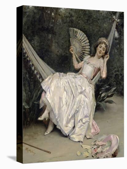 Girl in the Hammock-Raimundo Madrazo-Premier Image Canvas