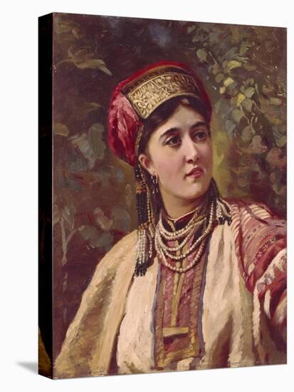 Girl in Traditional Dress-Konstantin Yegorovich Makovsky-Premier Image Canvas