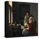Girl Interrupted at Her Music, c.1658-69-Johannes Vermeer-Premier Image Canvas