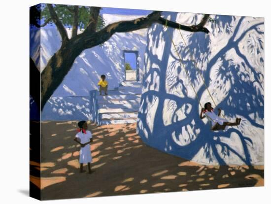 Girl on a Swing, India, 2000-Andrew Macara-Premier Image Canvas