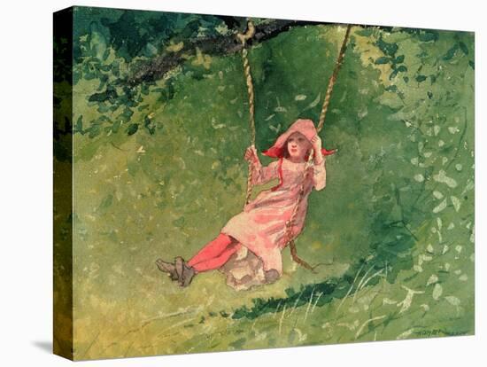 Girl on a Swing-Winslow Homer-Premier Image Canvas