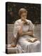 Girl Reading, 1878 (Oil on Canvas)-Charles Edward Perugini-Premier Image Canvas