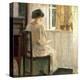 Girl Reading in a Sunlit Room-Carl Holsoe-Premier Image Canvas