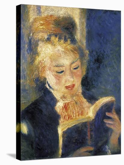 Girl Reading-Pierre-Auguste Renoir-Stretched Canvas