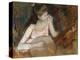 Girl with a Banjo-Mary Cassatt-Premier Image Canvas