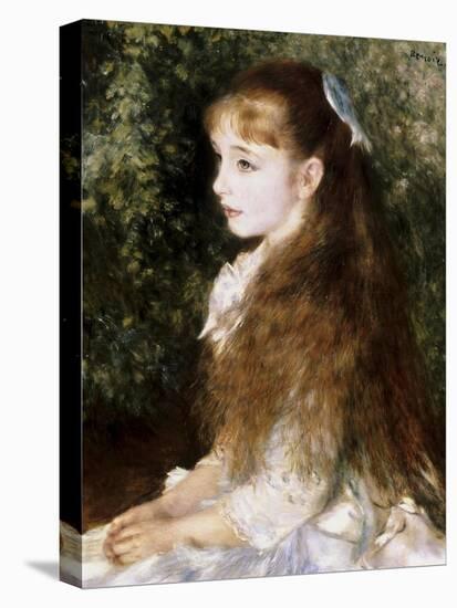 Girl with a Blue Ribbon-Pierre-Auguste Renoir-Premier Image Canvas