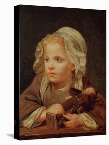 Girl with a Doll-Jean-Baptiste Greuze-Premier Image Canvas