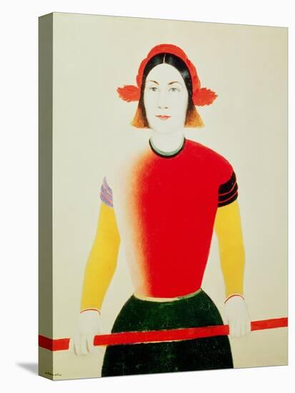 Girl with a Pole (Oil)-Kasimir Malevich-Premier Image Canvas