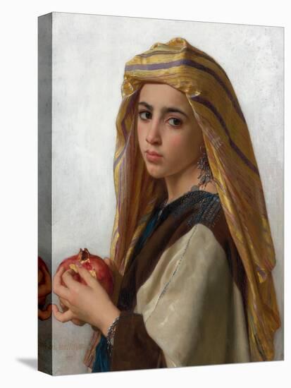 Girl with a Pomegranate, 1875 (Oil on Canvas)-William-Adolphe Bouguereau-Premier Image Canvas