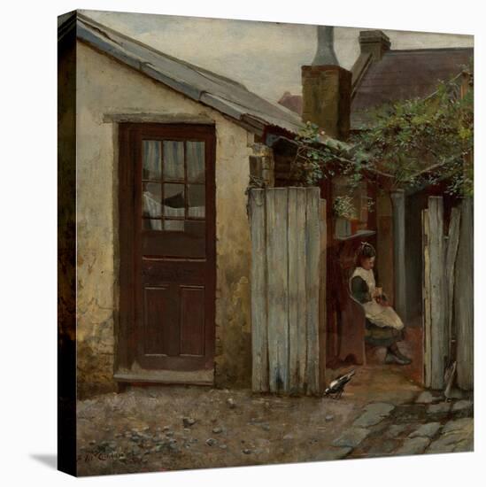 Girl with Bird at the King Street Bakery, 1886-Frederick McCubbin-Premier Image Canvas