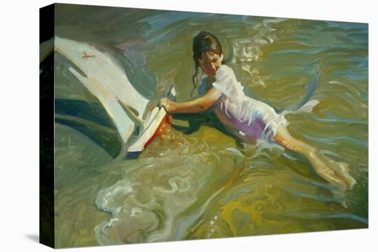 Girl with Boat-John Asaro-Premier Image Canvas