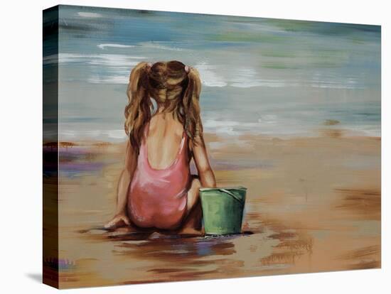 Girl with bucket-Sydney Edmunds-Premier Image Canvas