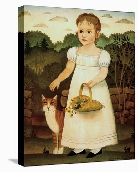 Girl with Cat-Diane Ulmer Pedersen-Stretched Canvas