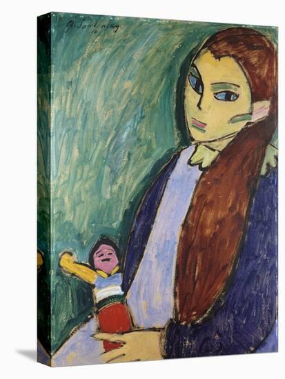 Girl with Doll-Alexej Von Jawlensky-Premier Image Canvas