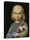 Girl with Doll-Albert Anker-Premier Image Canvas