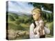 Girl with Lamb-Dan Craig-Premier Image Canvas