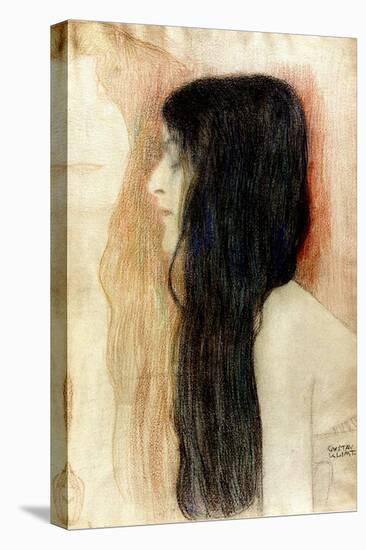 Girl with Long Hair, 1898-99-Gustav Klimt-Premier Image Canvas