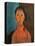 Girl with Pigtails, circa 1918-Amedeo Modigliani-Premier Image Canvas