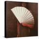 Girl with White Fan-Lincoln Seligman-Premier Image Canvas