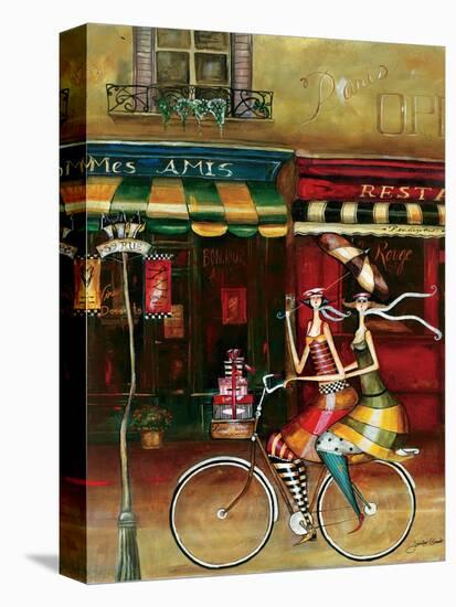 Girlfriends in Paris-Jennifer Garant-Premier Image Canvas