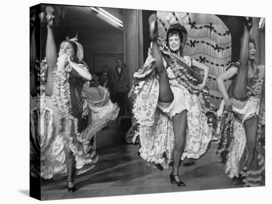 Girls Dancing the Can-Can at Baltarbarin Nightclub in Paris-null-Premier Image Canvas