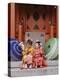 Girls Dressed in Kimono, Shichi-Go-San Festival (Festival for Three, Five, Seven Year Old Children)-null-Premier Image Canvas