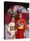 Girls Dressed in Kimono, Shichi-Go-San Festival (Festival for Three, Five, Seven Year Old Children)-null-Premier Image Canvas