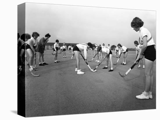 Girls Hockey Match, Airedale School, Castleford, West Yorkshire, 1962-Michael Walters-Premier Image Canvas