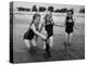 Girls of the Children's School of Modern Dancing, Playing at the Beach-Lisa Larsen-Premier Image Canvas