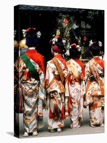 Girls on Star Festival Day, 7th of July, Kyoto, Japan-null-Premier Image Canvas