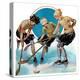 "Girls Playing Ice Hockey,"February 23, 1929-Blanche Greer-Premier Image Canvas