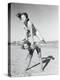 Girls Playing Leapfrog on Beach-Philip Gendreau-Premier Image Canvas