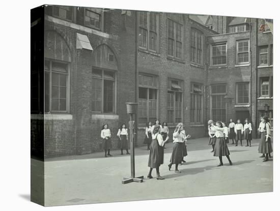 Girls Playing Netball in the Playground, William Street Girls School, London, 1908-null-Premier Image Canvas