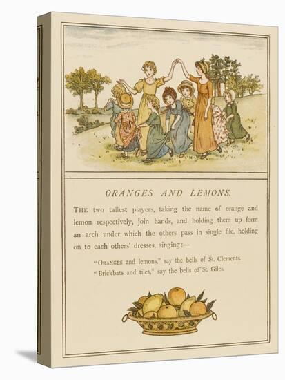 Girls Playing Oranges and Lemons-Kate Greenaway-Premier Image Canvas