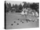 Girls Wait for the Final Bowl Before Adding up the Score-null-Premier Image Canvas