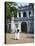 Girls Wearing Ao Dai Dress, Temple of Literature, Hanoi, Vietnam-Jon Arnold-Premier Image Canvas