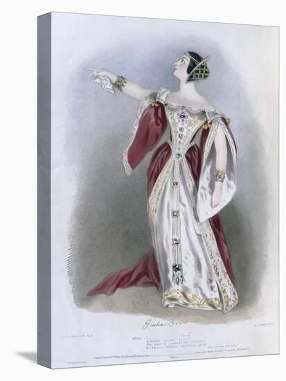 Giulia Grisi (1811-69) as Anna in 'Anna Bolena', from 'Recollections of the Italian Opera',…-Alfred-edward Chalon-Premier Image Canvas