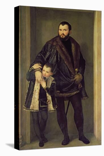 Giuseppe da Porto and his Son Adriano, c.1555-Paolo Veronese-Premier Image Canvas