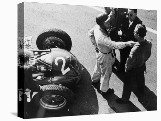 Giuseppe Farina and Alfa Romeo 159, French Grand Prix, Rheims, 1951-null-Premier Image Canvas