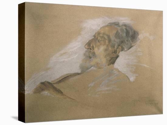 Giuseppe Verdi on His Deathbed-Adolfo Hohenstein-Premier Image Canvas