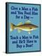 Give Teach Fish Boat-Mark Frost-Premier Image Canvas