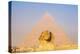 Giza, Cairo, Egypt. The Great Sphinx and the Pyramid of Khafre.-Emily Wilson-Premier Image Canvas