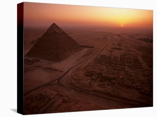 Giza Pyramid, Giza Plateau, Old Kingdom, Egypt-Kenneth Garrett-Premier Image Canvas
